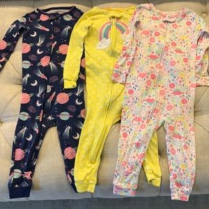 3 Pack Footless Carter Pajamas